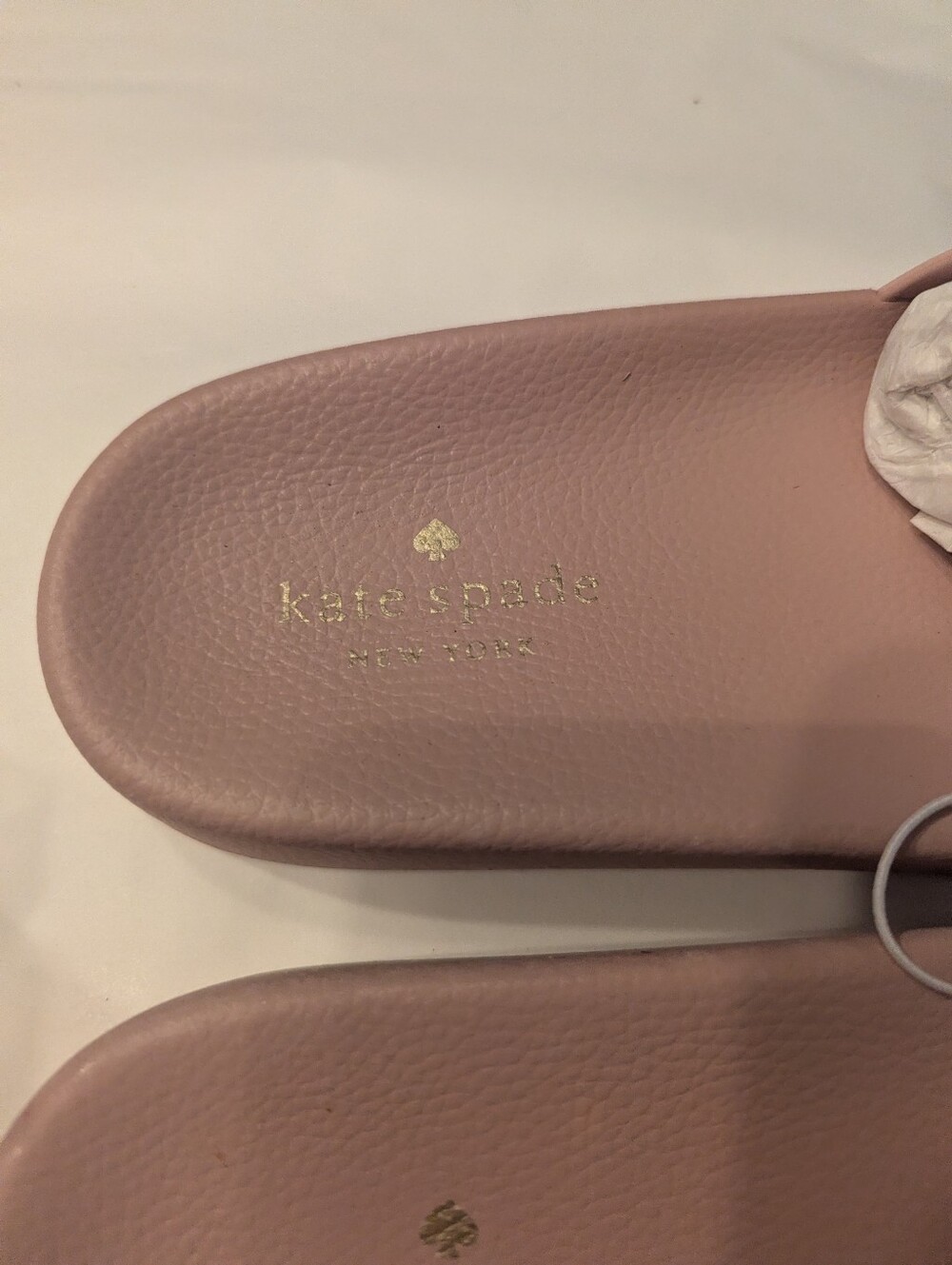Kate Spade Rosy Dawn Pink Sunny Logo Slide Sandals Size 8 New - Picture 4 of 11